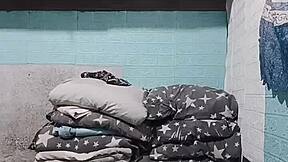 hey, your cute asian roommate's getting horny in the dorm...