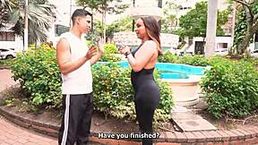 damn that huge latina ass shakin... trainer cant resist takin her home for more 🍑💦