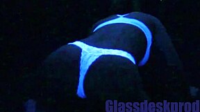 > scarlett johnson blacklight sex got me creampie cryin like a rough whore virgin