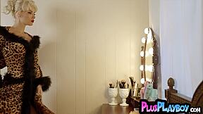 big titted inked teen shia snow strips and poses hot...