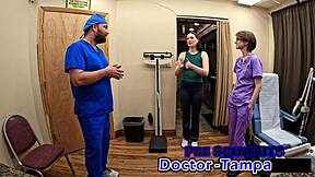 dr tampa gives luci starr her first scary gyno exam 😱🔥