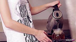 stepsis tight jeans tempts bro morning first anal creampie skinny tits?