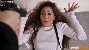 brunette teen sucks deep then rims gaping smuggler asshole closeup