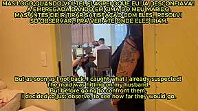 wife catches hubby fucking maid, watches horny then joins ffm threesome?
