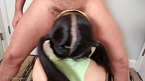 you seeing this cute asian slut shake her oiled pigtail ass?? 😍🍑