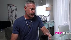 old man inhales stepdaughter pheromones rides retro cowgirl pov