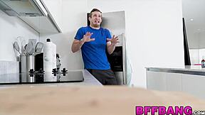 your bffs suck you off then ride cock in dorm orgy?
