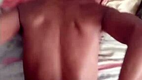 white guy drills sexy black babe doggystyle missionary blowjob cum explosion
