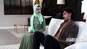 Step bro trains prude arab step sis with haram pussy pounding?
