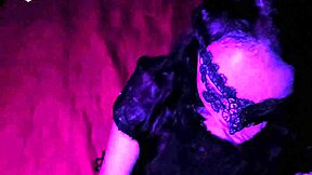 masked goth petite sloppy blowjob red lips first time