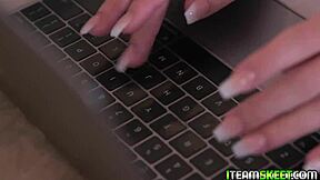 katie moans as bella tongues her dripping college pussy nonstop