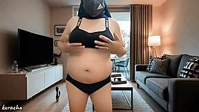 hijab PREGNANT doctor BORED alone flashing TITS in hospital room
