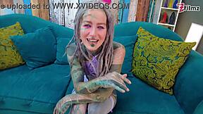 alt goth pornstar's interview turns into passionate pounding fuck!