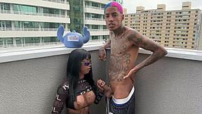 Skinny Teen Wife Visits Tattooed Prisoner For Intimate Outdoor Fuck