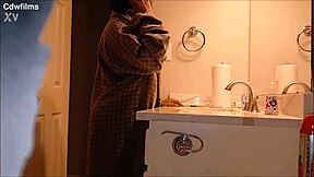 Curvy ebony lady seduces caught burglar, worships his big black cock with oiled ass shaking