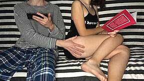 stepbro put hand on dick i jerked him off he shook me to orgasm.
