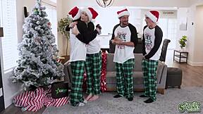 Nikki Rebel Offers Holiday Foursome With Big Cocks, Deepthroats And Doggy For Kay Lovely.