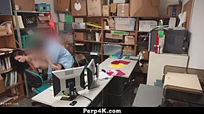 lp officer catches sneaky naiomi mae shoplifting and fucks confession out of her