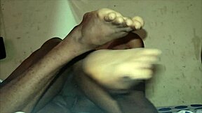 Two Cumshots Drench Big Clit Teen's Face and Bedroom Asshole