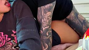 Colombian Model Films Sucking and Riding Student's Huge Cock!