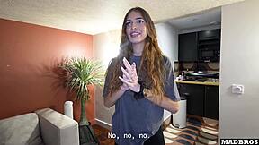 hot belgian friend almost caught fucking on security cam