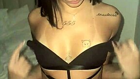 Curvy cheerleader college model deepthroats monster cock gagging on cum facial homemade