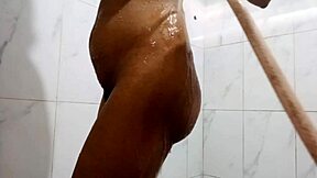 Telugu wife pisses in bath craving hard fuck too 💦😈🚿