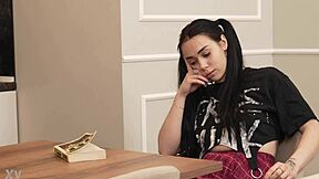 Strict Tutor Begs Don't Tell Stepmom I'm Bad Student Deepthroat Facial 4K