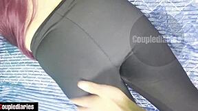 His monster cock too big for my egyptian wife's small tits deepthroat and balls
