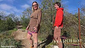 Caught my taboo stepmom squirting in the forest, wanna join?
