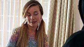 god it hurts so good watching skinny babysitter kylie nicole ride her boyfriend's monster cock doggystyle