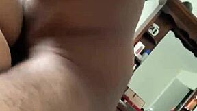 white girl spits and takes bbc creampie on webcam