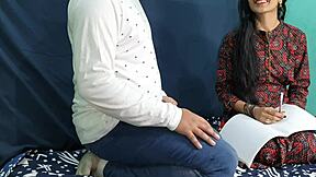 Indian teacher nails student doggystyle with hot Hindi dirty talk