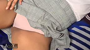 Sweet student skips class for best friend's bf pounding