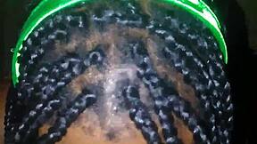 petite ebony teen gives sloppy deepthroat on monster bbc for st patty's