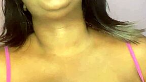 Petite Babe's Oiled Huge Natural Tits in Balloon Titjob