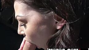 Stranded petite teen Jessica Rex fucks Brad Knight hard in truck bed for rescue