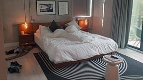 big black cock pounds curvy blonde to interracial creampie midnight finish