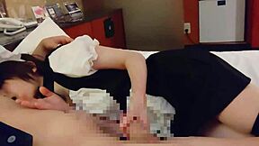 imagine cute maid in fishnets jerking you while you lick her to orgasm then creampie cosplay