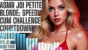 asmr joi petite blonde 18+ speed cum challenge!! countdown hfo audio porn 😈💦🔥