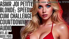 asmr joi petite blonde 18+ speed cum challenge!! countdown hfo audio porn 😈💦🔥