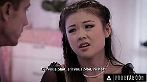 Lonely Stepbae Lulu Chu Begs Neighbor To Drill Her Hairy Pussy Rough