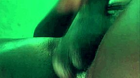 Sneak peek horny African breeder strokes massive BBC till bust