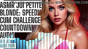 asmr joi petite blonde 18+ speed cum challenge!! countdown hfo audio porn 😈💦🔥