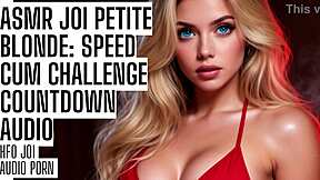 asmr joi petite blonde 18+ speed cum challenge!! countdown hfo audio porn 😈💦🔥