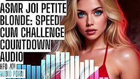 asmr joi petite blonde 18+ speed cum challenge!! countdown hfo audio porn 😈💦🔥