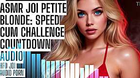 asmr joi petite blonde 18+ speed cum challenge!! countdown hfo audio porn 😈💦🔥
