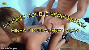 first dp feels insane with asian guy's thick cock stretching me!