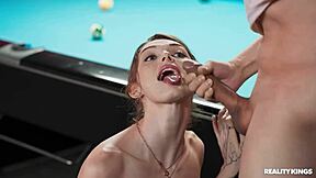 brunette teens rack up cumshots in reality kings pov action