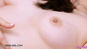 casting elegant brunette model daddy's petite milf body massage